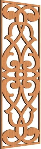 Miniatura 29 de 9 3/8"W x 24 3/8"H x 1/4"T Bellaire Decorativos Paneles de pared de madera calado, abedul