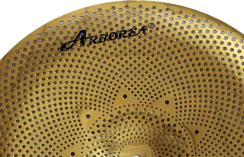 Miniatura 4 de Arborea Platillo de Bajo Volumen 18" China Silenciado Dorado Platillo de Batería Para Práctica