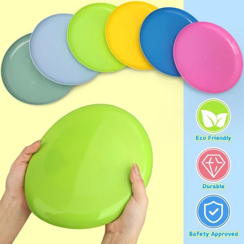 Miniatura 3 de Juguetes de playa de arena, juguetes de disco volador jumbo de 8 pulgadas para niños y adultos, juego de disco deportivo para patio trasero de playa