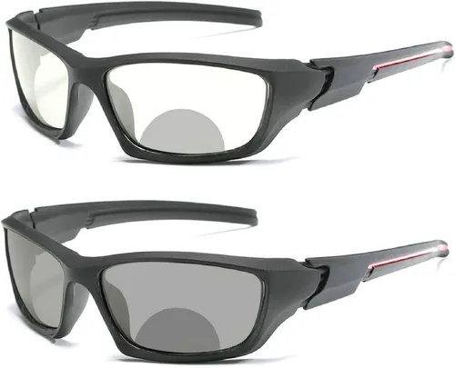 Miniatura 2 de Gafas de lectura bifocales fotocromáticas de transición para hombres y mujeres, gafas de sol deportivas cuadradas para lectores 0 ~+4.00