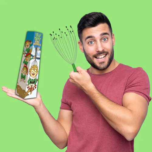 Miniatura 5 de Pelto Masajeador de Cuero Cabelludo en Caja de Regalo de Navidad - Rellenos de Calcetín para Hombres Adultos 2024. Ideas de Regalo de Intercambio