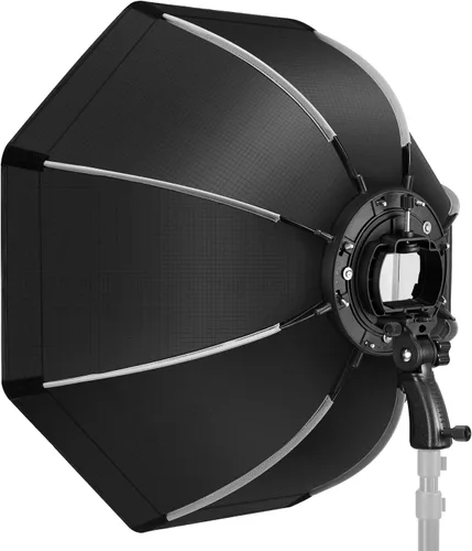 NEEWER Difusor octogonal de liberación rápida de 65 cm, con montaje de soporte tipo S, bolsa de transporte compatible con flashes Neewer TT560 NW561