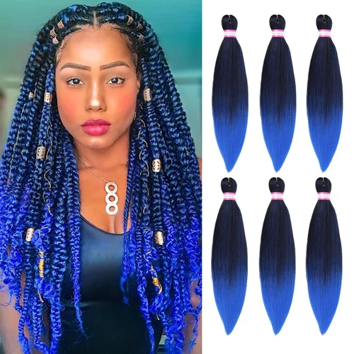 Miniatura 35 de Extensiones de cabello para trenzar preestiradas, color negro, 12 pulgadas, 8 paquetes de cabello natural para trenzar, fácil trenza, ajuste de agua