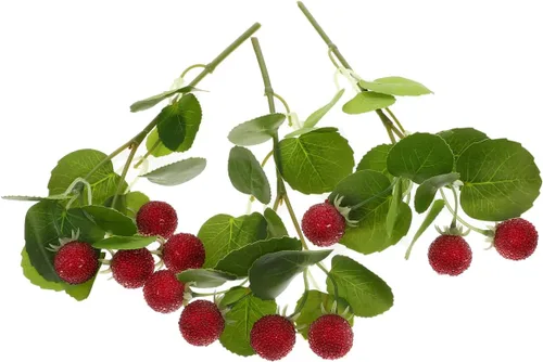 Miniatura 3 de ARTIBETTER 3 unidades de racimos artificiales de bayberry vegetación floreros decorativos de arándanos decoraciones de arándanos reales de tacto