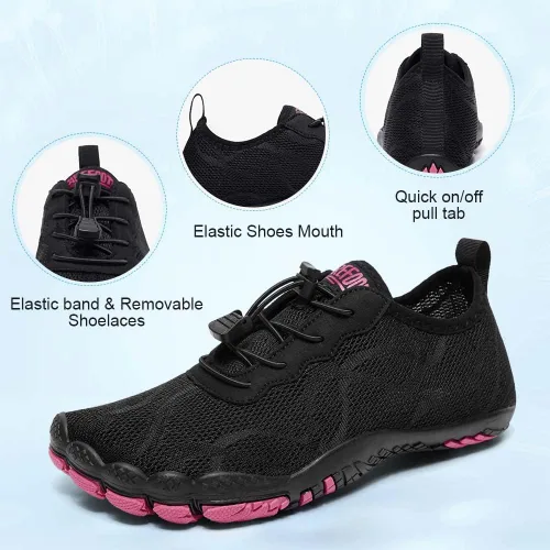 Miniatura 4 de HIITAVE - Zapatos de agua minimalistas para mujer, de secado rápido, para hacer natación, bucear, surfear, hacer deportes acuáticos, ir a