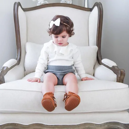 Miniatura 28 de ZAXARRA Suéter de bebé niña mameluco suéter de punto bordado flor sudadera mameluco ropa de otoño infantil