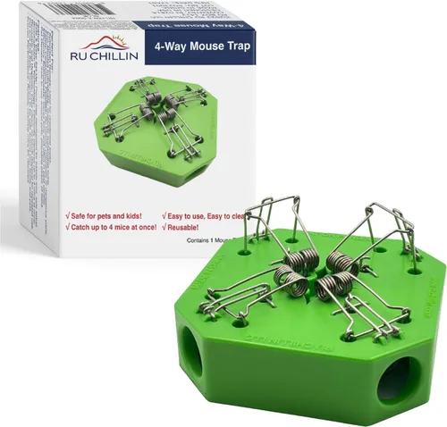 Miniatura 14 de Trampa reutilizable para ratones – Trampas para ratones de múltiples capturas para uso en interiores y exteriores, seguras para mascotas y niños
