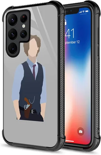 Miniatura 610 de CARLOCA Funda compatible con Samsung Galaxy S22 Ultra, diseño gráfico de Star Howling Wolfs Samsung Galaxy S22 Ultra, diseño gráfico, a prueba