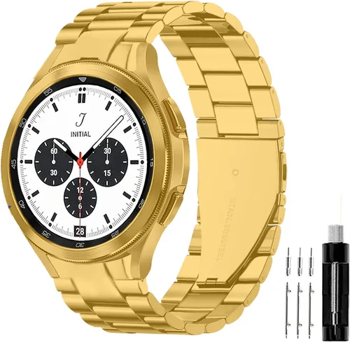 Miniatura 23 de GOLDTOLUCK No Gap Stainless Steel Band Compatible with Samsung Galaxy Watch 8 7 6 5 4 Classic FE Pro Ultra 40mm 44mm 46mm 43mm 47mm 45mm 42mm