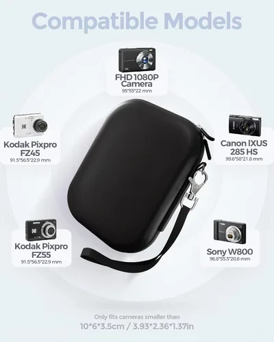 Miniatura 2 de ProCase Funda pequeña para cámara digital para KODAK PIXPRO FZ55/FZ53/FZ45/FZ43, funda de carcasa rígida para cámara, linda funda de viaje compacta