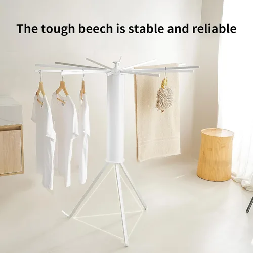 Miniatura 4 de JOOM Tendedero de Ropa con Trípode, Perchero Portátil y Plegable que Ahorra Espacio para Secar Ropa - Tendedero de Ropa de Piso Plegable para Balcón