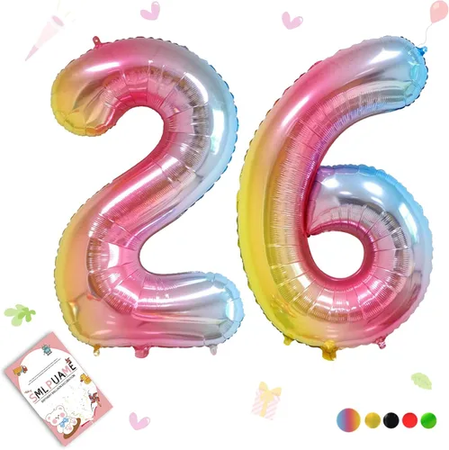 Miniatura 219 de Globos grandes de 40 pulgadas de números del 0 al 9, globos numéricos para decoración de fiesta de cumpleaños, globos de helio de aluminio