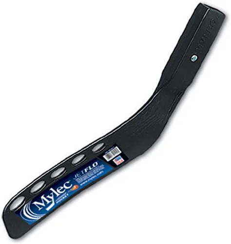 Miniatura 4 de Mylec Cuchilla de palo de hockey, hoja de hockey callejero de repuesto, ligera y duradera, fibra de vidrio de alto impacto, diseño Air-Flo, con 2