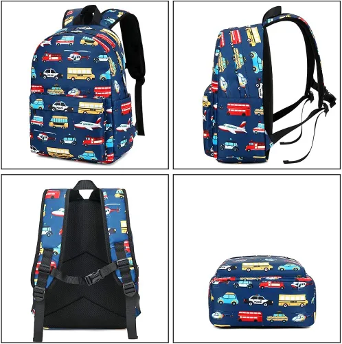 Miniatura 8 de CAMTOP - Conjunto de mochila y lonchera con estampados divertidos para niños de preescolar y primaria