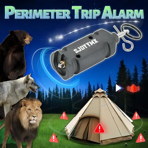 Miniatura 2 de Dispositivo de alarma de alambre de viaje de aluminio calibre 12 Alarma de tienda de campaña de viaje al aire libre Perímetro de seguridad Sistema