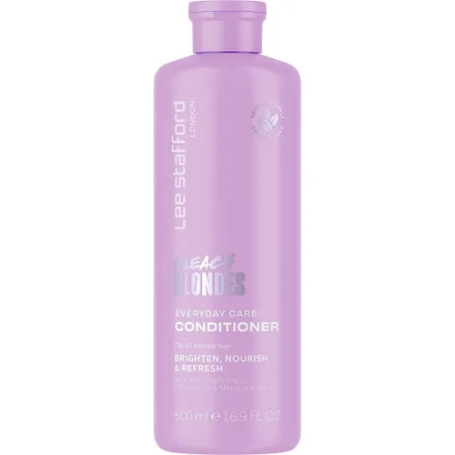 Lee Stafford Acondicionador Daily Blonde | Bleach Blondes Daily Care – Lo mejor para neutralizar los tonos amarillos, iluminar y refrescar para un