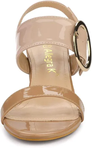 Miniatura 3 de Allegra K Sandalias de tacón alto para mujer