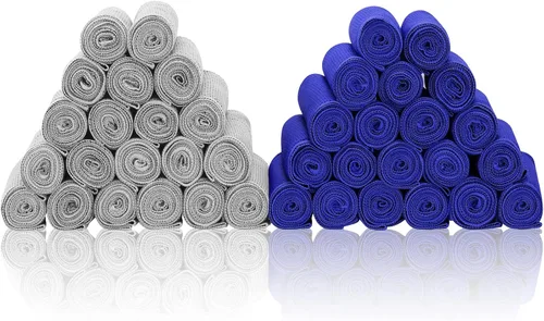 Paquete de 40 toallas de enfriamiento de 40 x 12 pulgadas, toallas frescas a granel de 5.64 oz/m², suaves, transpirables, superabsorbentes, toalla