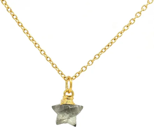 Miniatura 8 de Collar con colgante de estrella chapada en oro de 14 quilates, hecho a mano, hipoalergénico, pequeña estrella envuelta en alambre con cadena