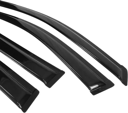 Miniatura 9 de IKON MOTORSPORTS - Visera de ventana compatible con Toyota Sienna XL20 2004-2010, estilo delgado, acrílico, tintado humo, lluvia, protección contra