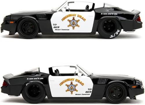 Miniatura 4 de Jada Big Time Muscle 1:24 1979 Chevy Camaro Z28 - Auto fundido a presión, juguetes para niños y adultos (colores policiales)