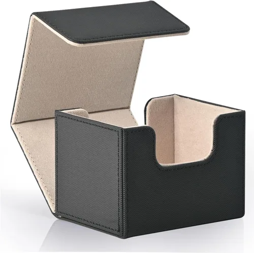 Miniatura 44 de Caja de almacenamiento de cartas ZLCA para cartas de intercambio, caja de cubierta de baraja MTG Commander con capacidad para más de 120 cartas