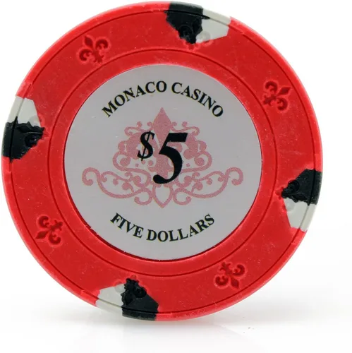 Miniatura 4 de Versa Games Monaco Casino - Fichas de póquer de arcilla en 0.48 oz - Paquete de 50 - (elegir color)