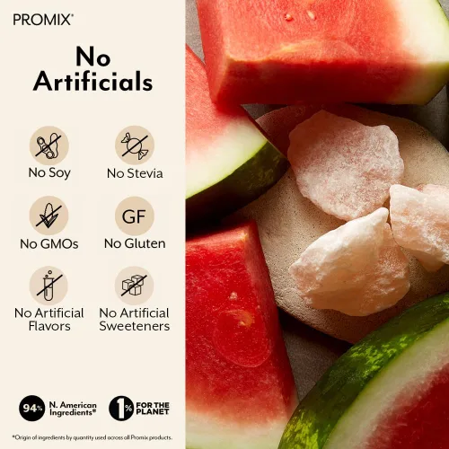 Miniatura 4 de ProMix Nutrition Paquetes de hidratación de electrolitos en polvo, sal rosa del Himalaya, magnesio, potasio, vitamina C, sandía salada, ligeramente