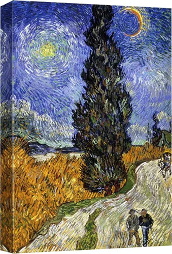 Miniatura 11 de Lienzo decorativo para pared, diseño de Van Gogh 32. Lirios y rosas