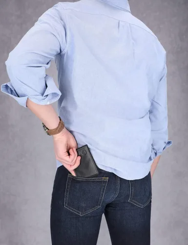 Miniatura 2 de Billetera tipo Slimfold de cuero para hombre Timberland Blix, Negro, Talla única