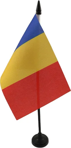 Miniatura 186 de AZ FLAG Sierra Leone Bandera de mesa 5'' x 8'' - Bandera de escritorio de Sierra Leona 21 x 14 cm - Bastón y base de plástico negro