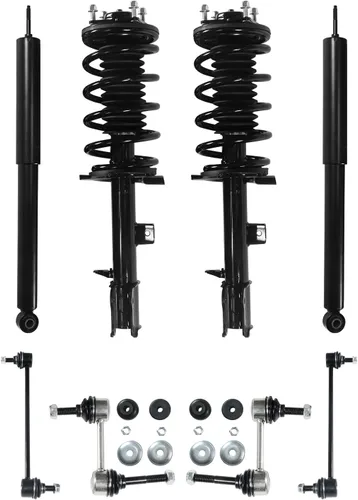 Miniatura 16 de Amortiguador compatible con el puntal cargado delantero y trasero Ford Transit Connect 2010-2013 complete strut assembly, front rear shock