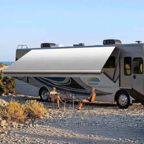 Miniatura 25 de Suncode Toldo para autocaravana para caravana y cámper, toldo eléctrico para cámper, kit completo de toldo eléctrico para cámper, marco blanco