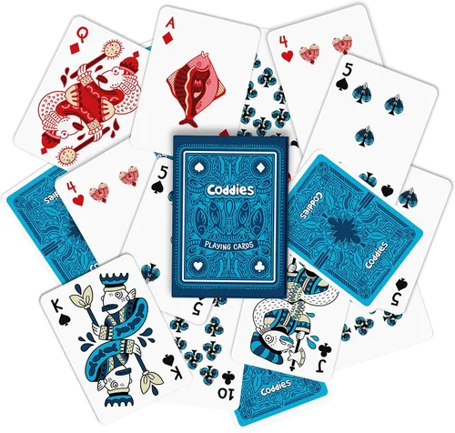 Miniatura 2 de Coddies Cartas de juego de peces FINtastic Cards Fish Design Idea de regalo Juegos, Go Fish, Poker, Black Jack