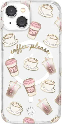 Miniatura 56 de VELVET CAVIAR Funda para iPhone 15 Pro, compatible con MagSafe, probada en caídas de 10 pies, estampado de leopardo y amatista púrpura