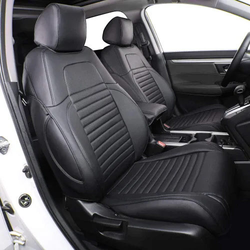 EKR Fundas de asiento CRV de ajuste personalizado para Honda CRV 2015 2016 Juego completo de funda de asiento para SUV, protectores de asiento de