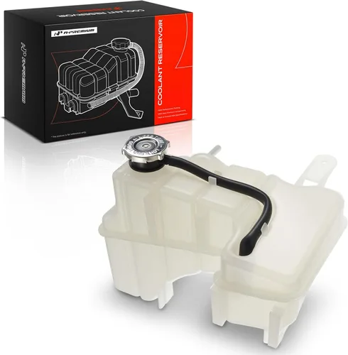 Miniatura 10 de A-Premium Tanque de depósito de recuperación de desbordamiento de refrigerante del motor presurizado delantero [con tapa y tubería] Compatible