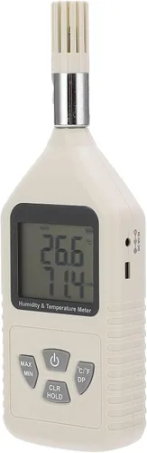 Miniatura 9 de Hyuduo GM1360A Digital Thermometer Hygrometer Handheld Temperature Humidity Meter with Large LCD Screen Dual Sensors for Factory Lab Warehouse