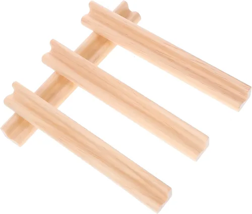 Miniatura 9 de 4 bandejas de dominó de madera y soportes para azulejos de dominó, bases del alfabeto, adornos de bricolaje, accesorios de juego de 7.48 x 0.90 x