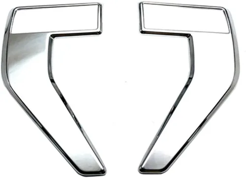 Cubierta de ventilación lateral del guardabarros delantero del automóvil, compatible con Ford F150 F-150 2021-2022, fibra de carbono ABS negra,