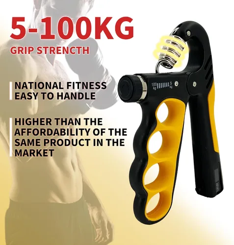 Miniatura 3 de Senston Entrenador de fuerza de agarre, paquete de 2, probador de fuerza de agarre de mano, fortalecedor de antebrazo, medidor digital de agarre