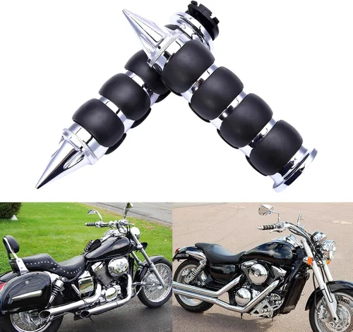 Miniatura 13 de DREAMIZER 25.4MM Motorcycle Handlebar Grips 1 inch Compatible with Honda Shadow Spirit 750 Valkyrie Fury VTX1300 VTX1800 VT400 VT750 VT1100 - Smooth