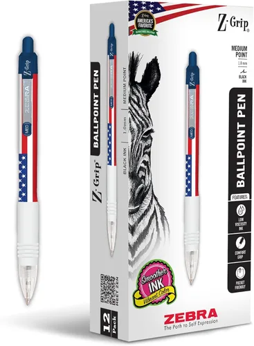 Miniatura 9 de Bolígrafo Zebra Pen Z-Grip retráctil, punta media, 1.0 mm, varios colores - 5