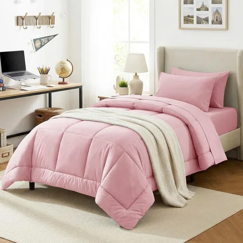 Miniatura 40 de CozyLux Juego de edredón tamaño King, color verde oliva, 7 piezas en una bolsa, edredón verde tamaño King, juegos de ropa de cama para todas