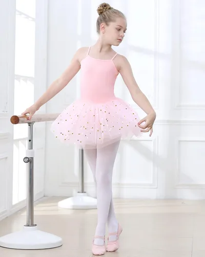 Miniatura 2 de Stelle - Vestido de bailarina para niña, con leotardo, estilo canesú, para gimnasia o ballet (para niñas pequeñas y grandes)