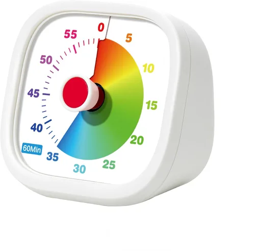 Miniatura 9 de Temporizador visual para niños, temporizador de cuenta regresiva de 60 minutos para cocina, oficina, aula, hogar, estudio, recordatorio de tareas