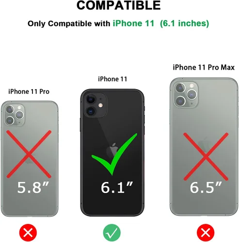 Miniatura 7 de TENDLIN Compatible con iPhone 11, funda protectora de parachoques suave y transparente (negro)