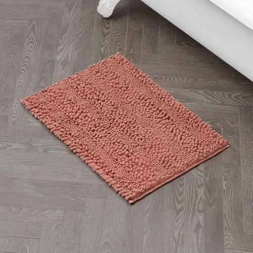 Miniatura 37 de Laura Ashley Tapete de baño de chenilla Astor 100% poliéster Decoración de baño premium Lavable a máquina Respaldo TPR Mide 17 x 24 Aqua