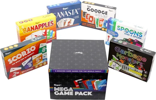 Miniatura 8 de Regal Games Conjunto de juegos de cartas divertidos para adultos – Canasta, Spoons and a Spork, Garbage Monsters, ScorZo, The Goodge Rules