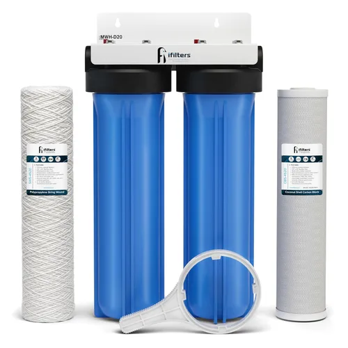 Miniatura 10 de Sistema de filtro de 2 etapas para toda la casa para agua de ciudad y pozo (GEN2/V2) elimina contaminantes, sedimentos, productos químicos, cloro